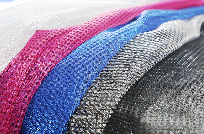 Plaid Mesh Fabric